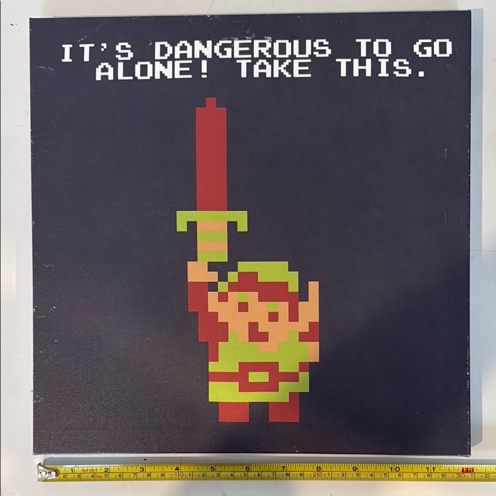 Gaming Wall Art - Minecraft 12” square. Has a few white scuffs but not very not